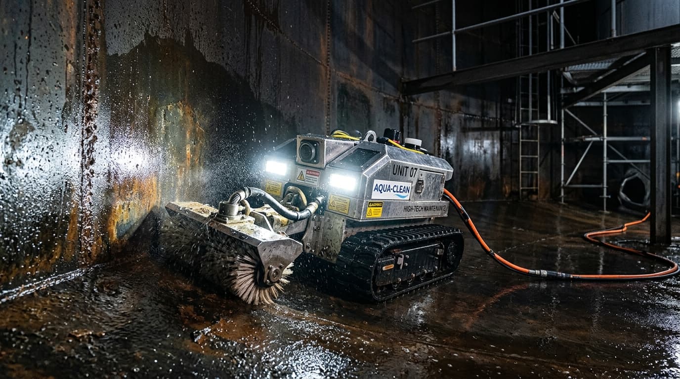 Water Tank Cleaner Robotic